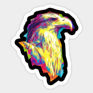 Wpap Pop Art Eagle Abstarct art Sticker